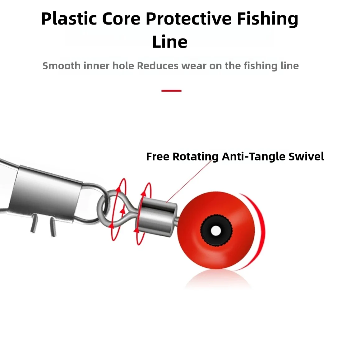 9KM Mangas conectoras para flotador de pesca – Clip snap carpa - imagen 3