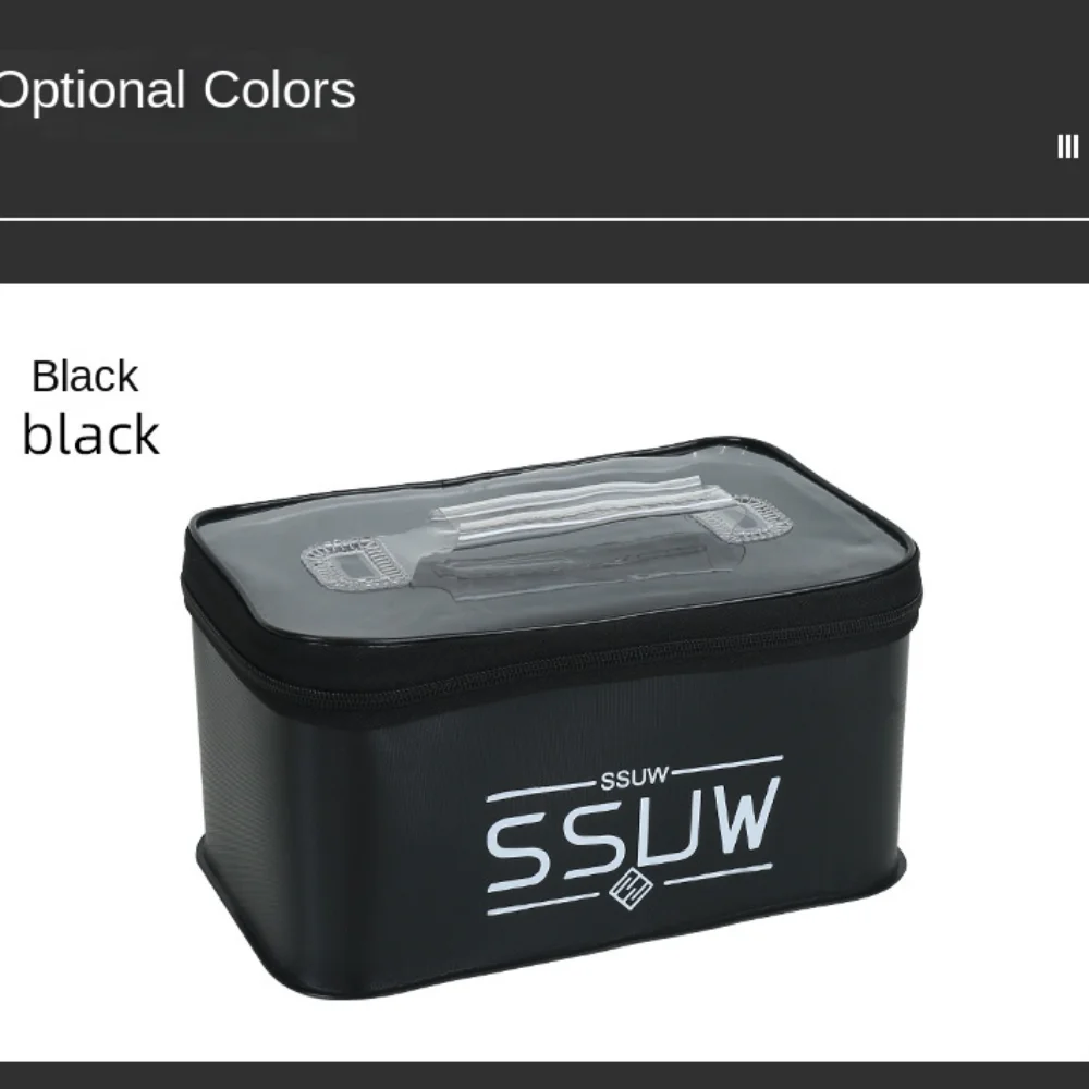 Nuevo S M L EVA cubo para peces vivos asas de transporte transpirables cubo de pesca portátil plegable tanque de agua al aire libre viaje - imagen 5