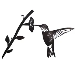 Árbol de metal decorativo con siluetas de pájaros para jardín
