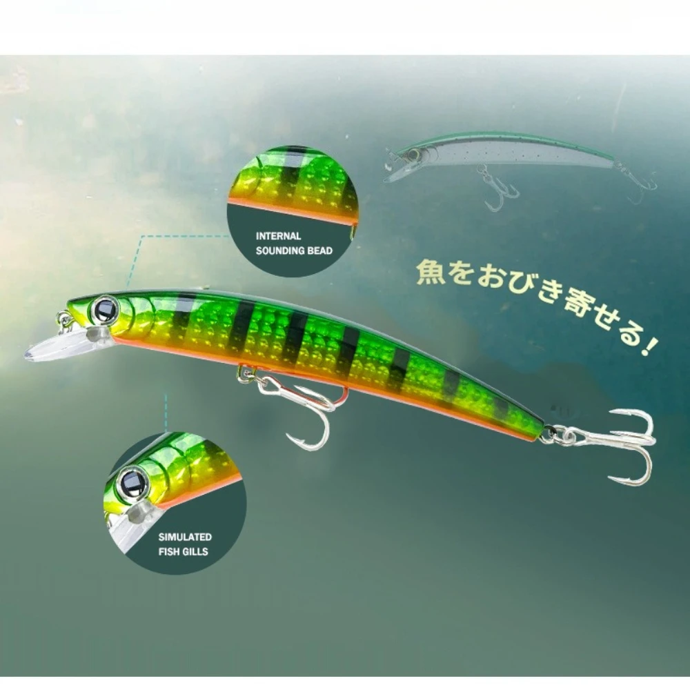 Señuelos de pesca flotantes grandes, 1 Uds., 11cm, 14g, Wobbler de buceo profundo, cebo duro Artificial, Swimbait, lubina, aparejos de pesca - imagen 5