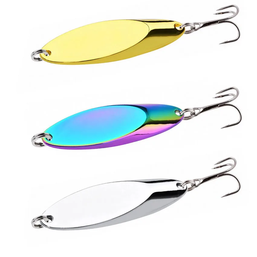 1 Uds. Señuelo tipo cuchara de Metal, cebos duros para trucha, señuelo de Pesca para peces, cebo giratorio, señuelos Swimbait, Pesca Wobblers, aparejos de Pesca de carpa - imagen 3