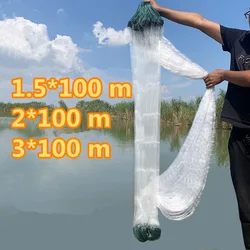 Red de pesca monofilamento en capas con flotador para peces rojos