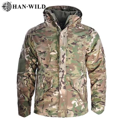Chaqueta Bomber Caza con Capucha Cálida y Bolsillos para Hombre