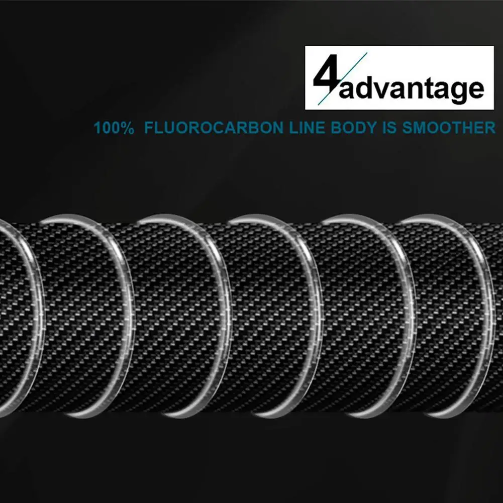 Sedal de pesca de fibra de carbono, 120m, 4,13-34.32lb, Multicolor, señuelo superfuerte resistente a la abrasión, accesorio de sedal, envío directo - imagen 2