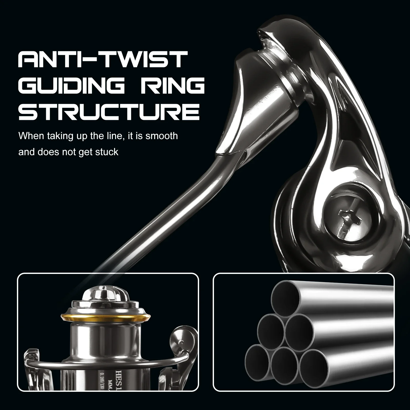 Carrete de pesca de lubina Mavllos BLAST, relación 5,2: 1, fuerza de freno, carrete poco profundo de 12kg, carrete giratorio de cebo de lubina de agua dulce con doble mango - imagen 5