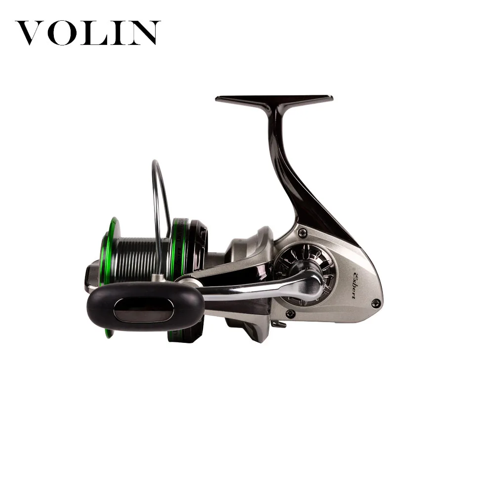 Volin-carrete de pesca giratorio, arrastre máximo de 15KG, 14 + 1 BB 4,1: 1, rueda giratoria de tiro largo, peso de aparejos de pesca 671g/650g, nuevo - imagen 2