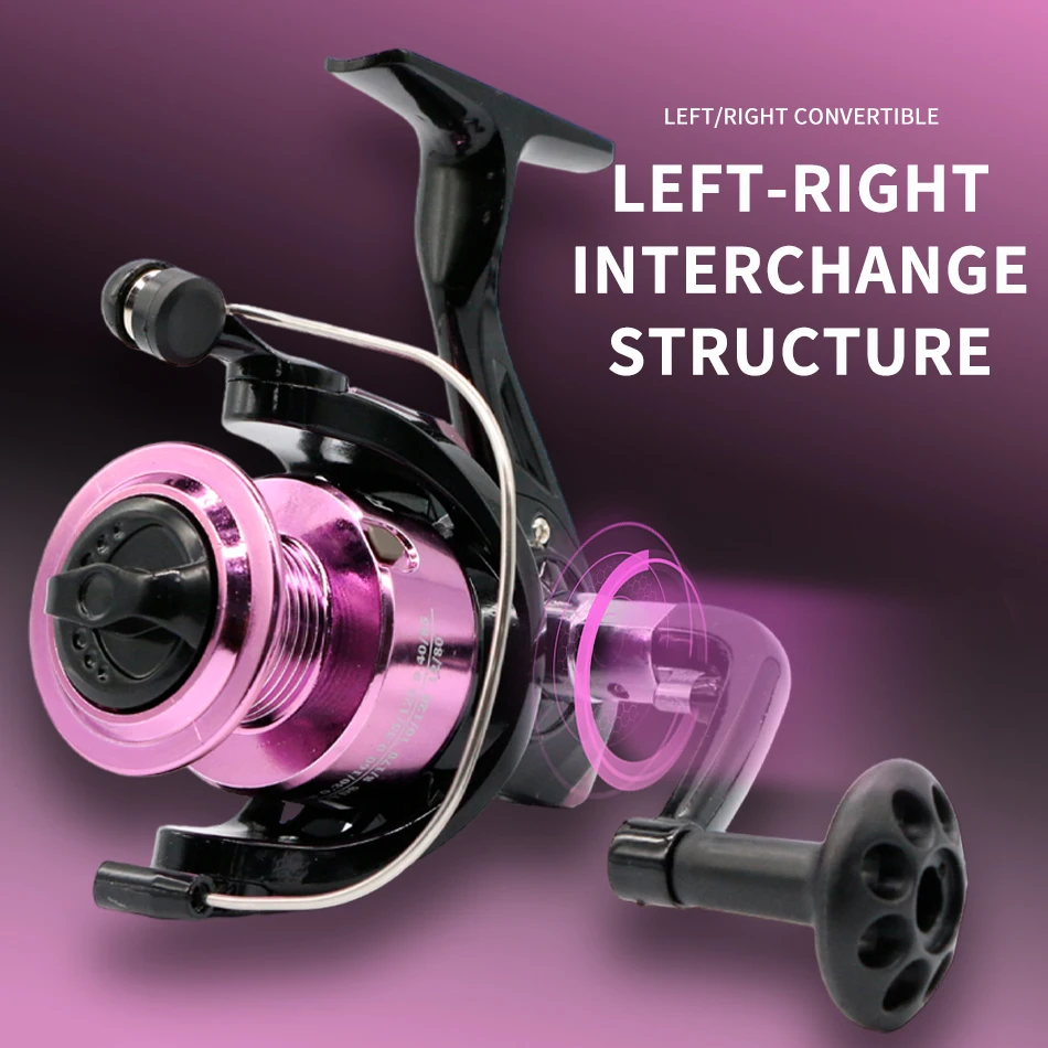 ROOBLINOS-carrete de pesca giratorio XC, de plástico ligero, para agua salada, carpa, trucha - imagen 5