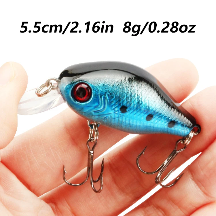 Señuelos Crankbait duros pequeños – Wobbler con anzuelos triples - imagen 5