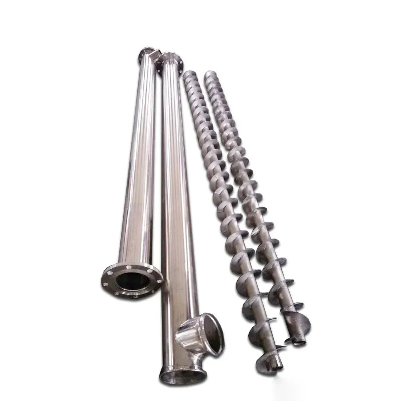 Alimentador acero 316 – Tolva vibratoria con tornillo inclinado personalizable - imagen 2