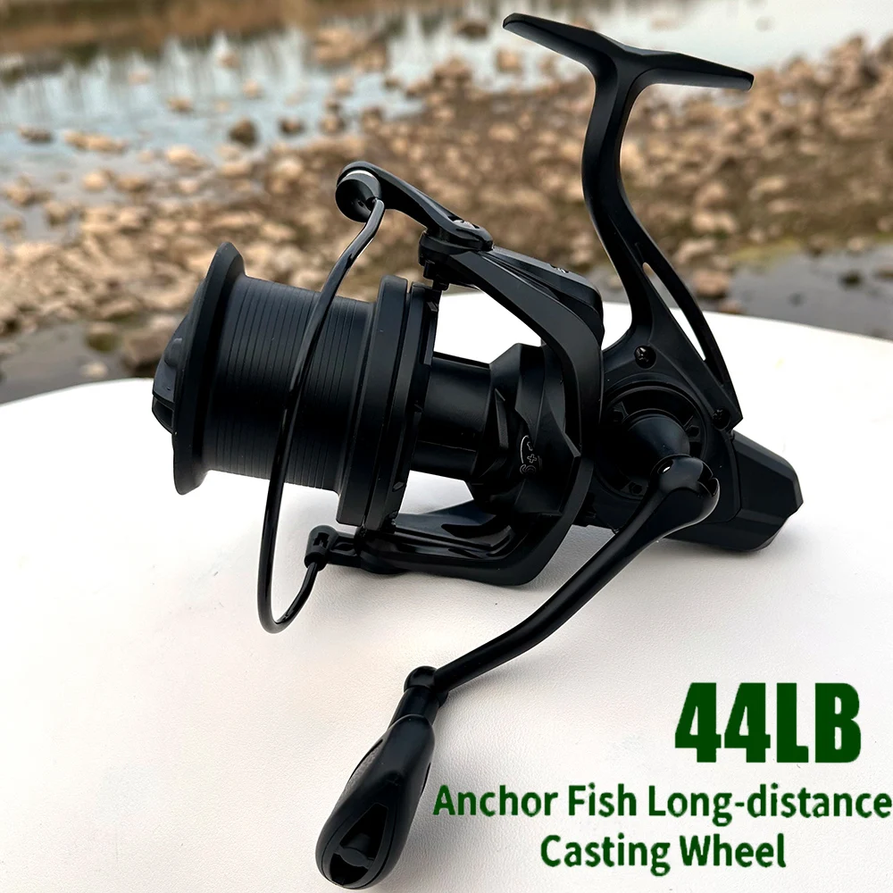 Carrete giratorio NGK serie 8000-14000 de tiro largo, relación de engranaje 4,8: 1, carrete de pesca para Surf, arrastre máximo de 44 libras, carrete grande de agua salada