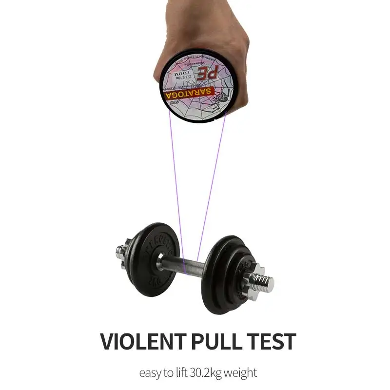 Líneas de pesca trenzadas de PE, alambre superfuerte de 100M, 4 hebras, 18-23LB, multifilamento japonés para agua salada - imagen 5