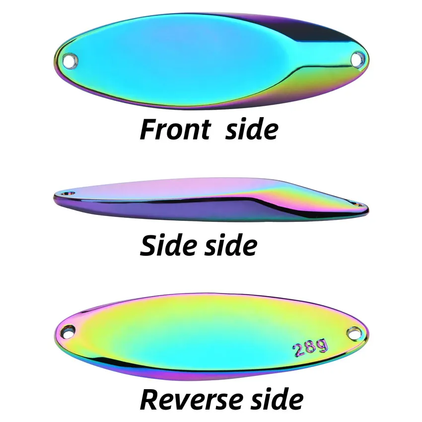 12 Stück 1,5 g-56 g Metall-Spinner-Löffel, Forellen-Angelköder, harter Köder, Paillette, künstlicher Köder, Pailletten, Spinner, Swimbait, Pesca-Köder - imagen 5