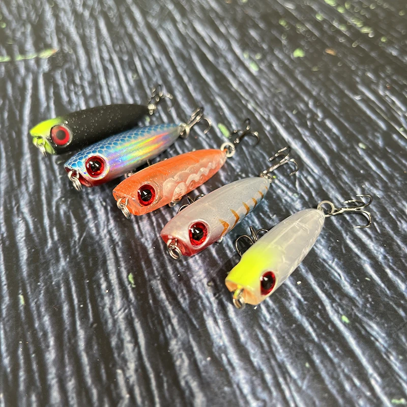 Señuelos de Pesca con lápiz que se hunden, Mini Popper para caminar, cebo duro Artificial para perros, Wobbler, Swimbait, accesorios, 45mm, 3g, 1 Uds. - imagen 2