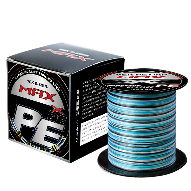 YGKX Japón G-SOUL X8/X12 actualización 300/500M línea de PE multifilamento trenzado línea de Pesca de alta resistencia línea principal de agua salada Pesca - imagen 4