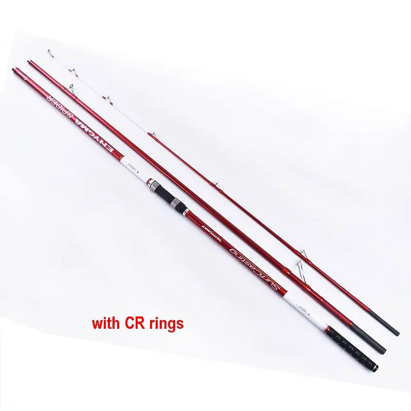 ZZ20 4,2 m XH Fast KW (536g) o CR (530g) anillos de fibra de carbono pura, varilla de SurfCasting, Punta sólida-diámetro de tope 2,0-22,5mm, cebo 100-250g - imagen 2