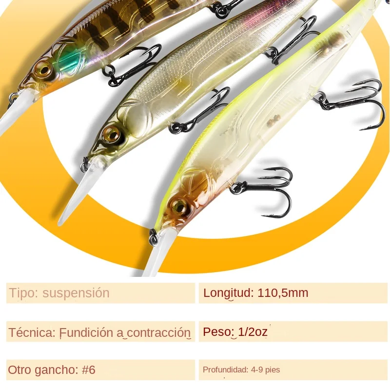 Bearking-señuelos de pesca profesionales Wobbler, 110mm, 14g, buceo, 1,8 m, SP, cebo Artificial, aparejos depredadores, jerkbaits para Lucio y lubina - imagen 4
