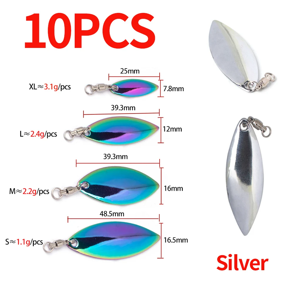 10PCS A Silver