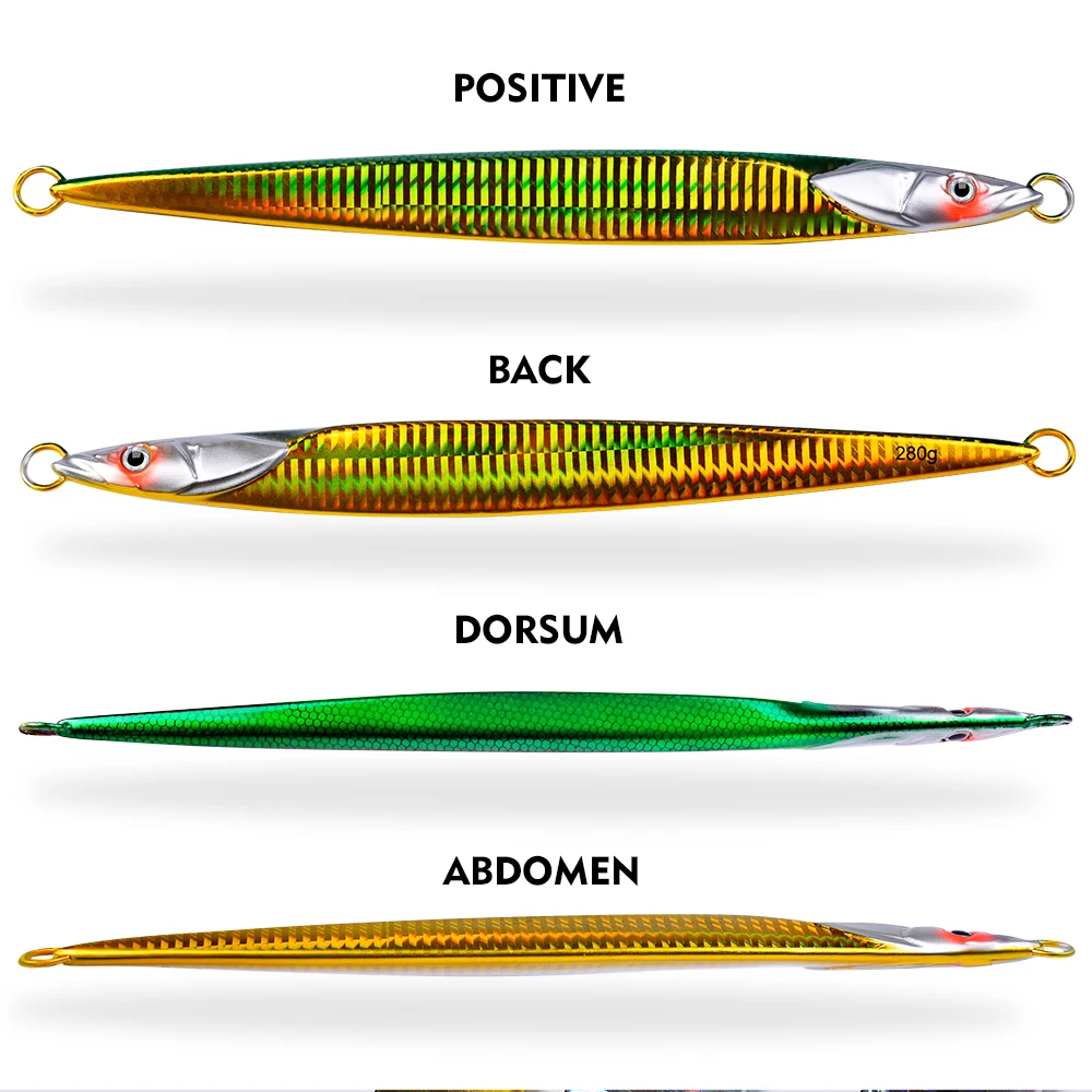 PROBEROS-señuelo de Metal para Pesca, cebo Artificial de fundición a tierra, 180-200-230-250-280g, para Jigging y Trolling, 1 piezas - imagen 5