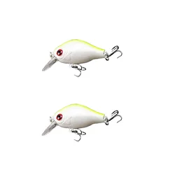 Señuelo Crankbait Amarillo Blanco – Superficie Marino Nadador