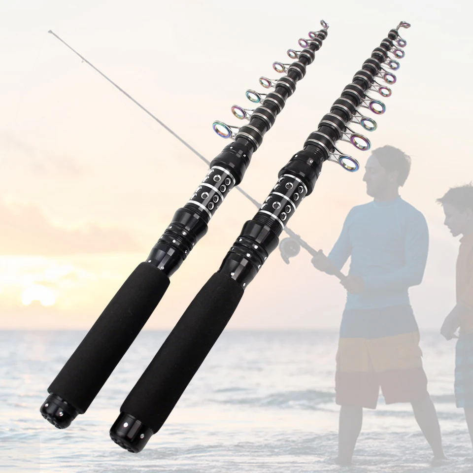 Esta caña de mar corta telescópica es altamente práctica y adecuada para varios escenarios de pesca, incluidos playas y lagos. - imagen 4