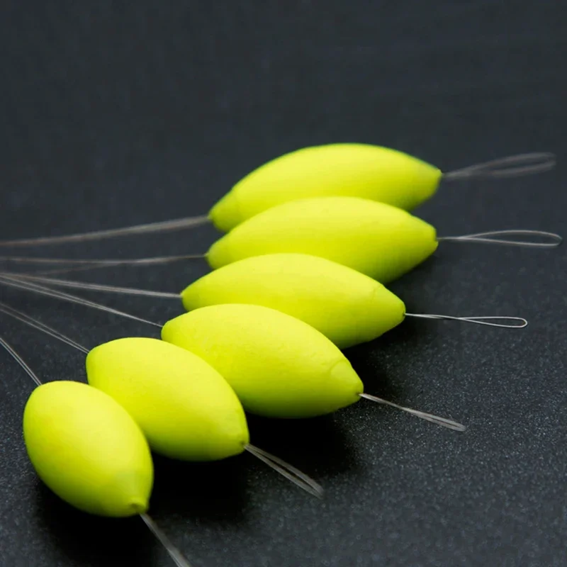 15 paquetes/lote de frijoles flotantes amarillos de siete estrellas 000 #   - 5 #   Flotador ovalado, accesorios de pesca de carpa, flotador de pesca J562