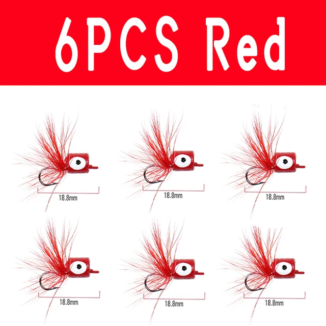 6pcs red