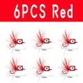 6pcs red