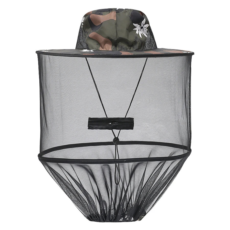 Gorro antimosquitos NGB con red oculta, repelente de malla, protección contra insectos y abejas, gorra de pesca con protección solar para exteriores para hombres y mujeres - imagen 5