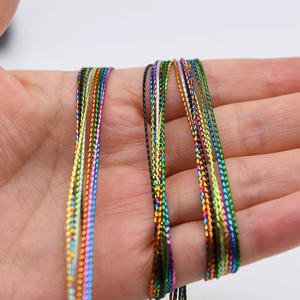 MNFT 2 bolsas para atar moscas, costilla brillante, chironomid, midge, ninfa, líneas trenzadas, materiales para atar moscas, 2 m/paquete - imagen 2