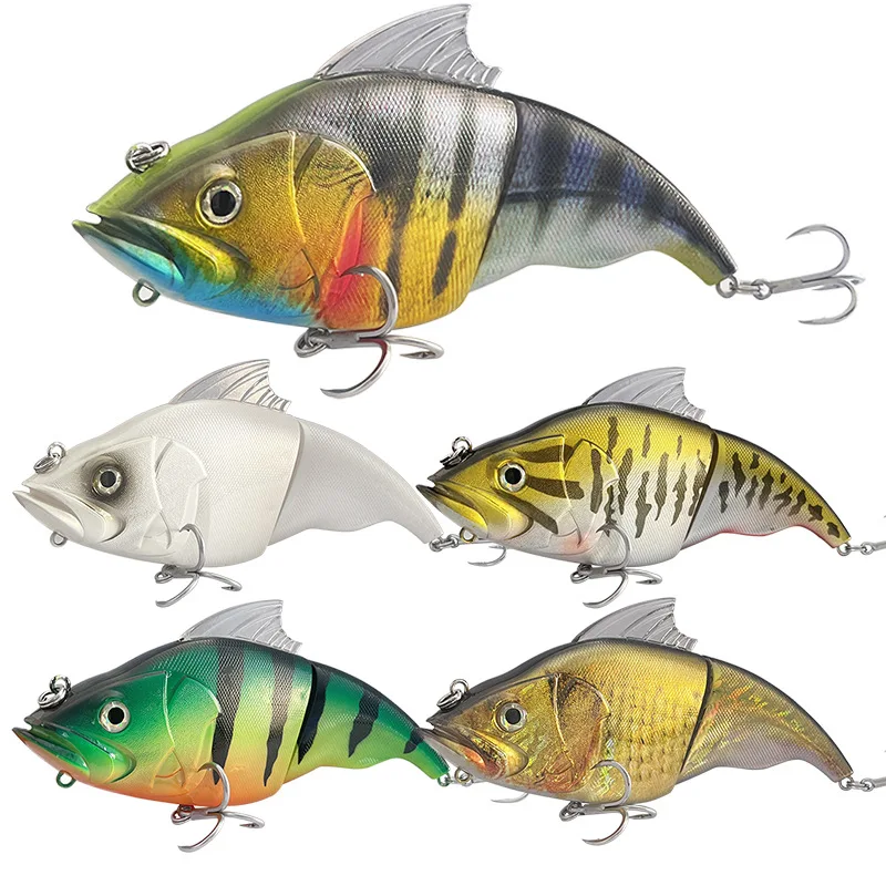 1 Uds 20cm179g señuelos grandes cebos duros 2 articulados lubina Crankbait cebo duro Artificial flotante Wobbler trucha VIB pesca vibración - imagen 5