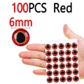 100pcs Red 6mm