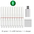 green and 5 battery