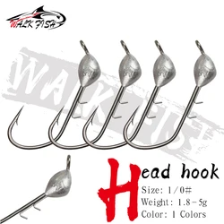 Jig Head Walk Fish Negro – Anzuelo Reforzado para Lubina