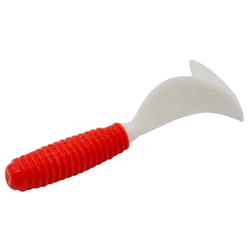 Atrayente Natural gusano rojo blanco colas larva señuelo de pesca cebo suave 7,5 cm/3,7g picadura de pescado Real Sens - imagen 5