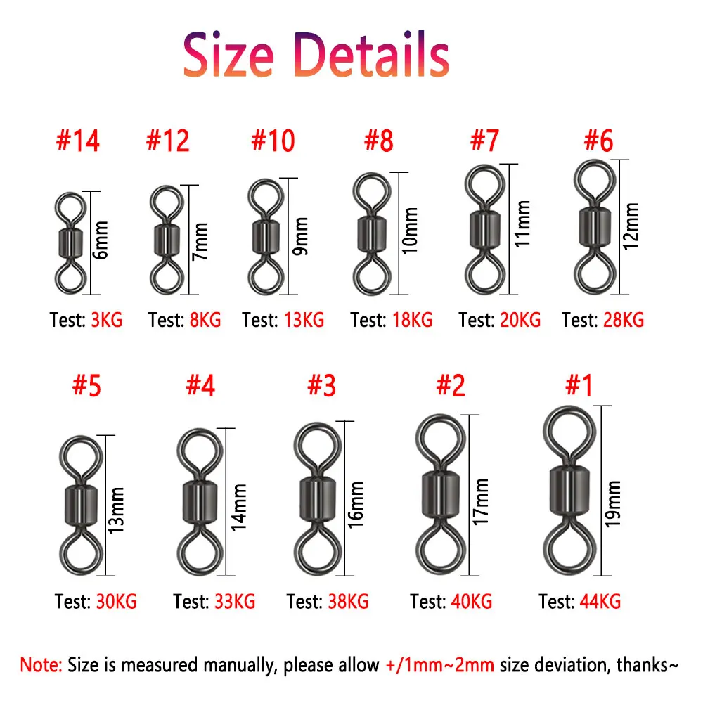 Bimoo-aparejos de pesca de roca marina, accesorios de anzuelos, señuelo giratorio, herramientas de pesca DIY, Texas Rigs - imagen 2