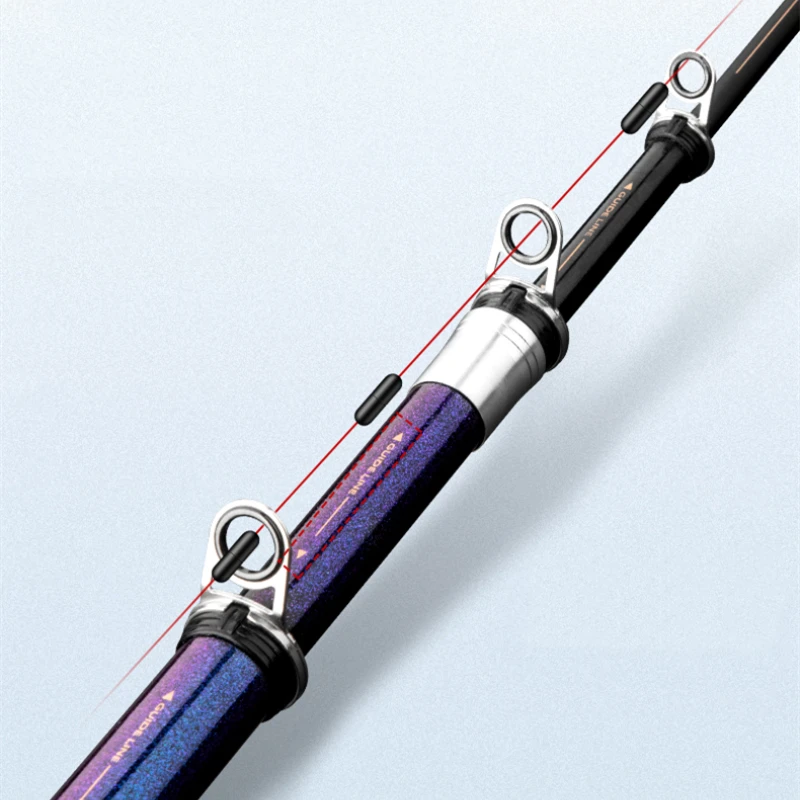 Caña de pescar ultraligera superdura, caña de mano resistente al carbono, telescópica, para lanzamiento de distancia - imagen 3
