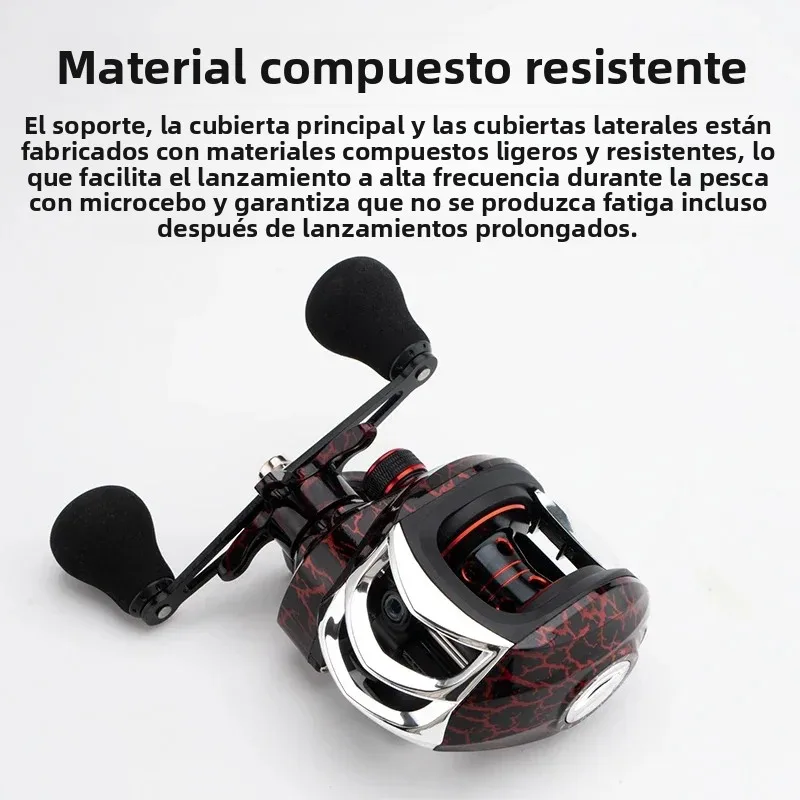 Huidiao Birds-Nest Free – Baitcaster perfil bajo con freno magnético - imagen 3