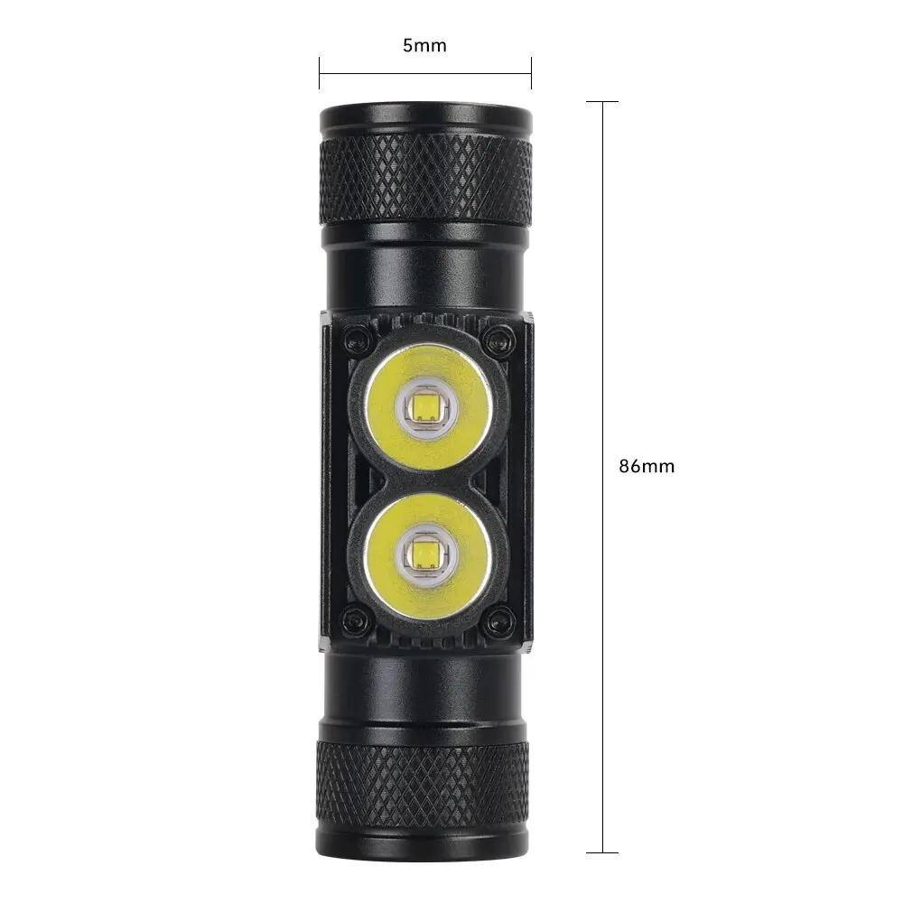 Faro H25S LED dual recargable USB para pesca nocturna - imagen 5