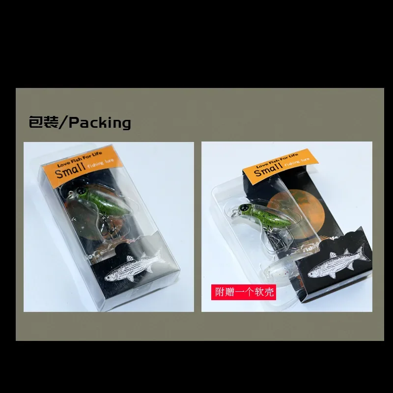 Minnow flotante de 38mm y 2,7g, cebo suave para insectos, Mini lápiz Topwater, señuelo de pesca pequeño para Lucio, lubina, trucha, Micro cebo, 1 ud. - imagen 5