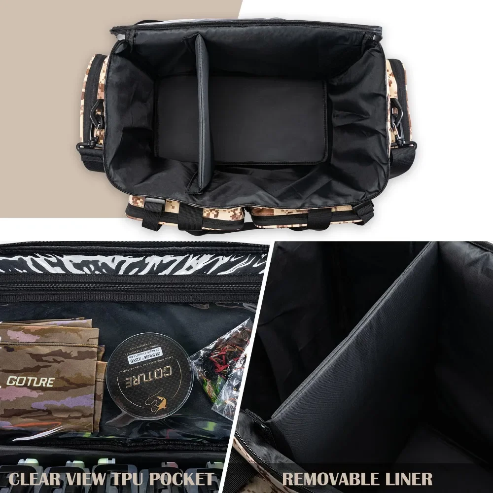 Goture Bolsa de Pesca Oxford 600D - Bolso de Hombro para Aparejos - imagen 3