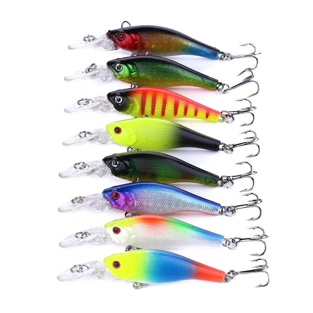 1 Uds 63mm 6g pececillo flotante Señuelos de Pesca Jerkbait Wobblers Lucio trucha carpa cebo duro Artificial accesorios de Swimbait Topwater - imagen 5