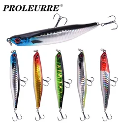 Señuelo de pesca de lápiz de agua superior, cebo Artificial de plástico con ganchos para trucha, Lucio, lubina, 9cm, 8g, 1 piezas