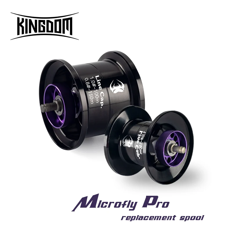 Carrete Kingdom Micro Monster Pro – Bobina superficial de aluminio - imagen 2