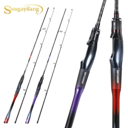 Sougayilang Caña de Pesca Spinning para Trucha y Lubina – Carbono
