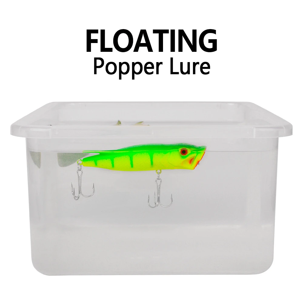 1 Uds Popper Wobbler señuelo de Pesca 11,5g 9cm flotante Crankbait cebo Artificial Peche Poper Pop Pesca carpa Lucio - imagen 5