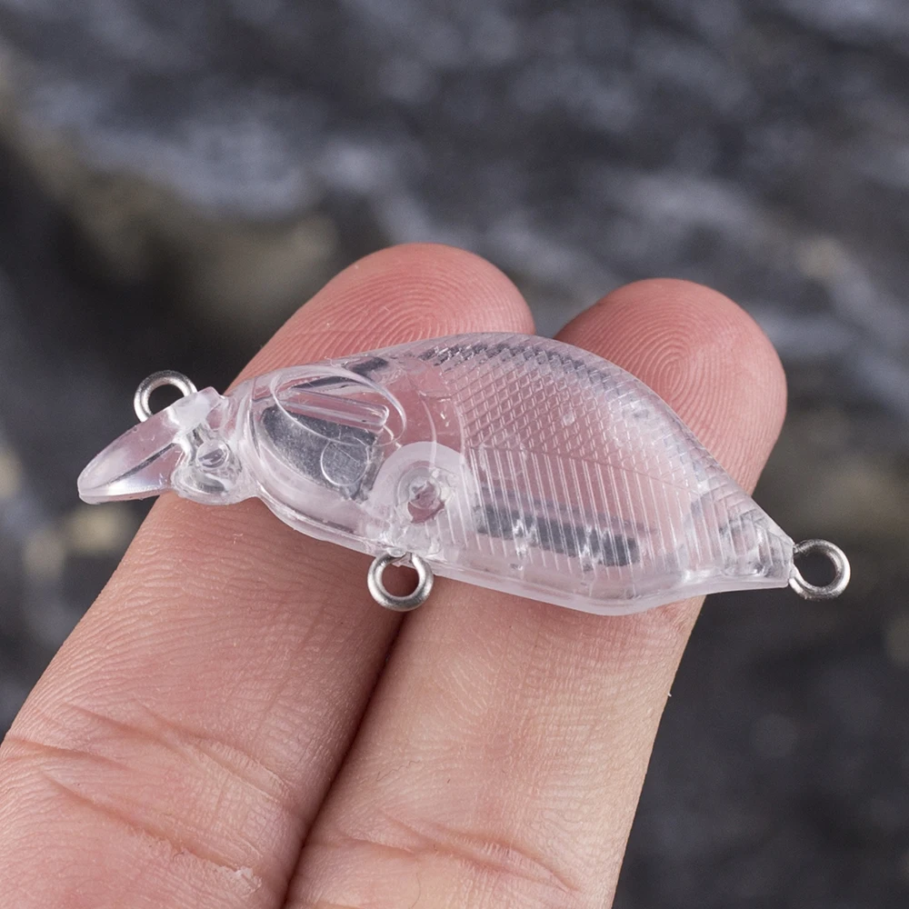 Mini Crankbait sin pintar Dr.Holife con sonajeros para DIY 4cm 3g - imagen 5