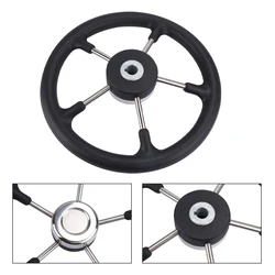 Volante náutico Destroyer 13" – Acero inoxidable 5 radios con espuma