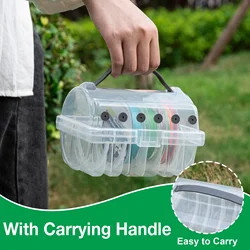Goture Caja para sedal de pesca – Organizador 6 ranuras con silicona