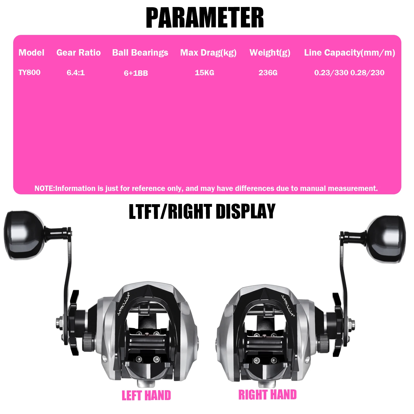 SAMOLLA-carrete de pesca Baitcasting grande, resistente al agua, para agua salada, pesca en el mar, 6,3: 1, 15KG, arrastre, pesca al gato, Trolling, Base de Metal - imagen 2