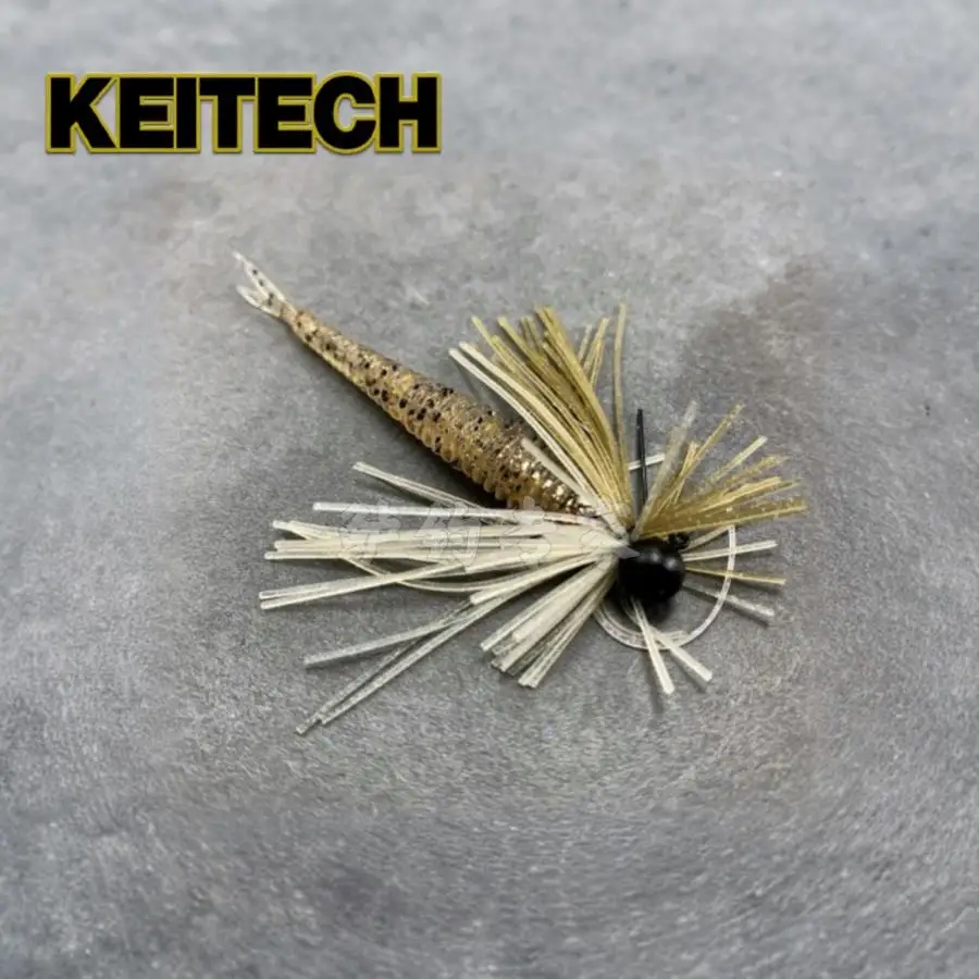 Cebo de señuelo Keitech japonés, pez de cola de horquilla, marca K, 2,5 pulgadas, 3 pulgadas, Ned al revés, cebo negro para lubina - imagen 3